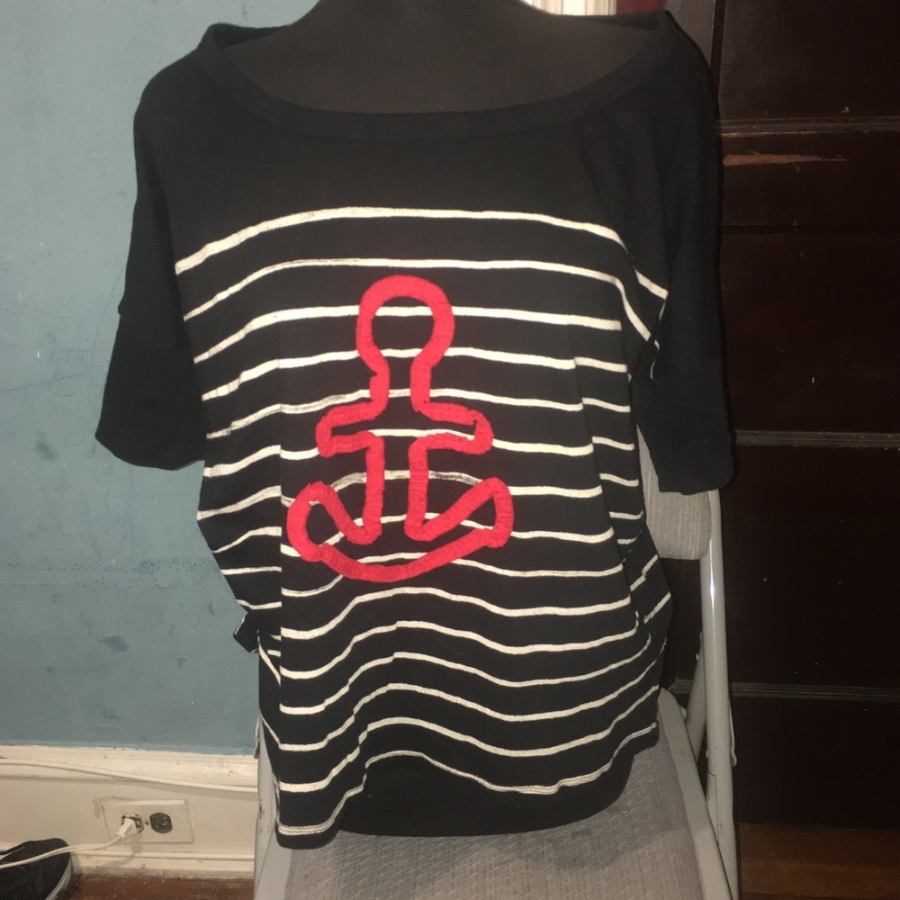 Gap half sleeve stripe shirt